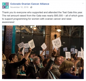 Colorado Ovarian Cancer Alliance Social Media