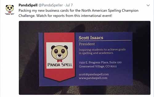 Panda Spell Social Media post